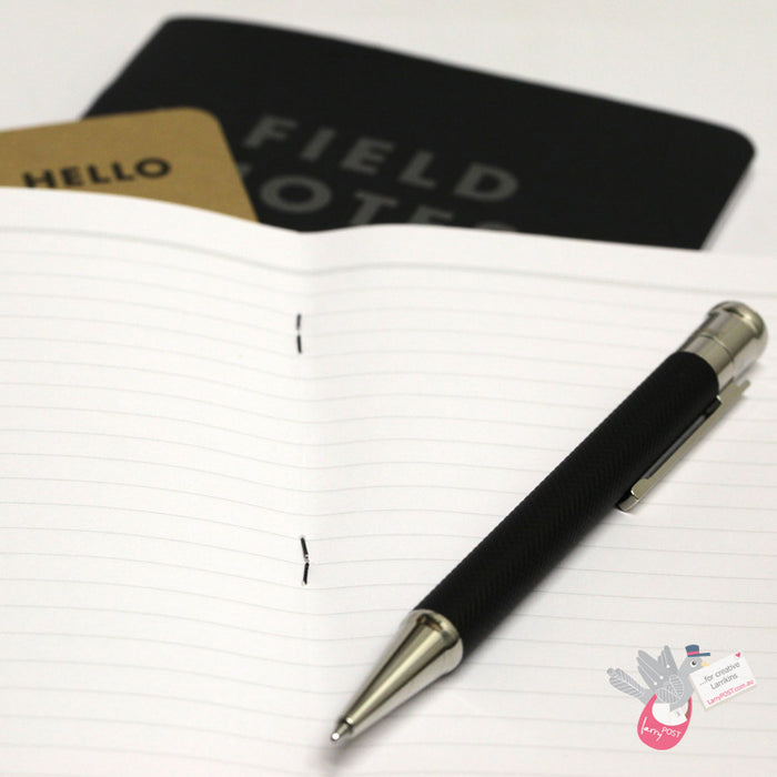 FIELD NOTES Pitch Black - Set of 2 - Medium (120 x 190mm) - Ruled