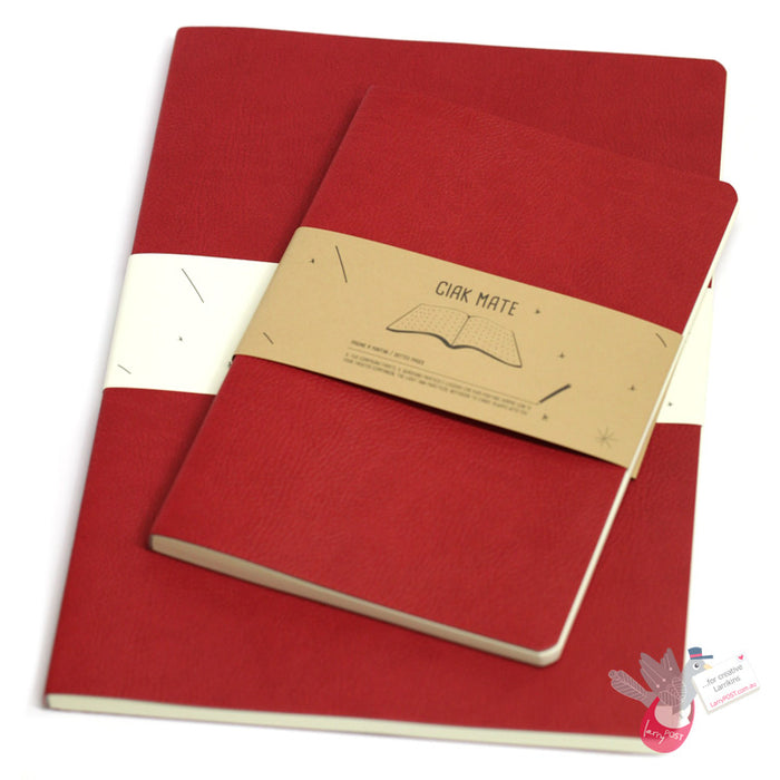 CIAK Mate Soft Cover Notebook - A4 - Dotted Pages - Red