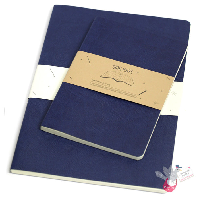 CIAK Mate Soft Cover Notebook - A4 - Dotted Pages - Navy Blue
