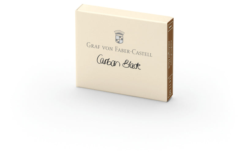 GRAF VON FABER-CASTELL Ink Cartridges - 6 Pack - Carbon Black