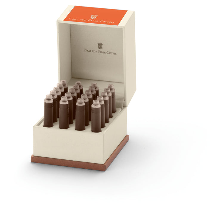GRAF VON FABER-CASTELL Fountain Pen Ink - 6 Pack - Burned Orange