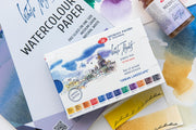 WHITE NIGHTS Limited Edition Artists' Watercolours Set - 12 Full Pans & Plastic Palette - Urban Landscape