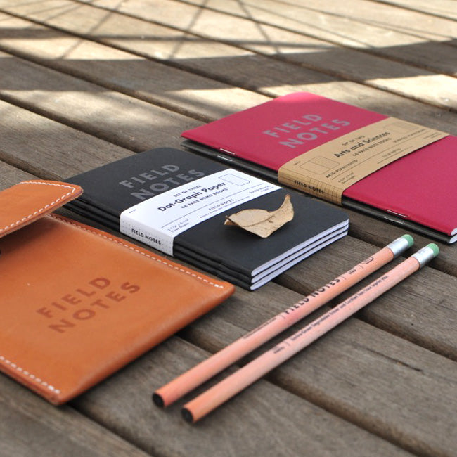 FIELD NOTES Expedition - Set of 3 - Pocket (A6 9 x 14cm) - Orange/Black - Dot Grid