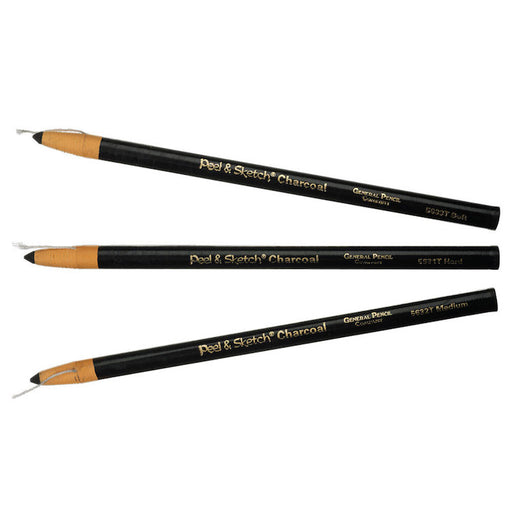 GENERAL'S Peel & Sketch Charcoal Pencil 