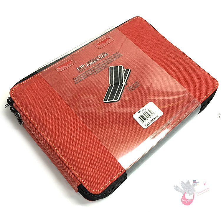 GLOBAL ART Canvas Pencil Case - Holds 80-120 Pencils - Rose