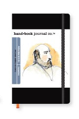 HAND-BOOK JOURNAL CO - Travelogue Series - Drawing Sketchbook - Pocket Portrait (5.5 x 3.5" / 14 x 9.5cm) - Black Cloth