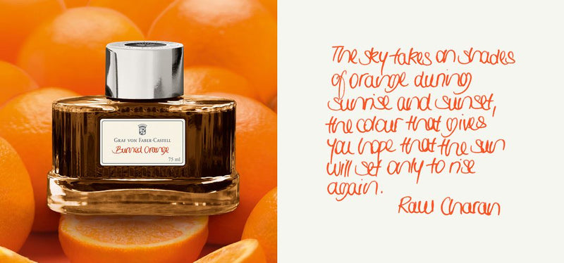 GRAF VON FABER-CASTELL Fountain Pen Ink Bottle 75mL - Burned Orange