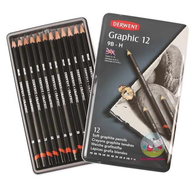 DERWENT 12 Graphic Soft (Sketching Set)