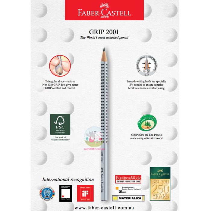 FABER-CASTELL Grip Pencil - 2B - Single
