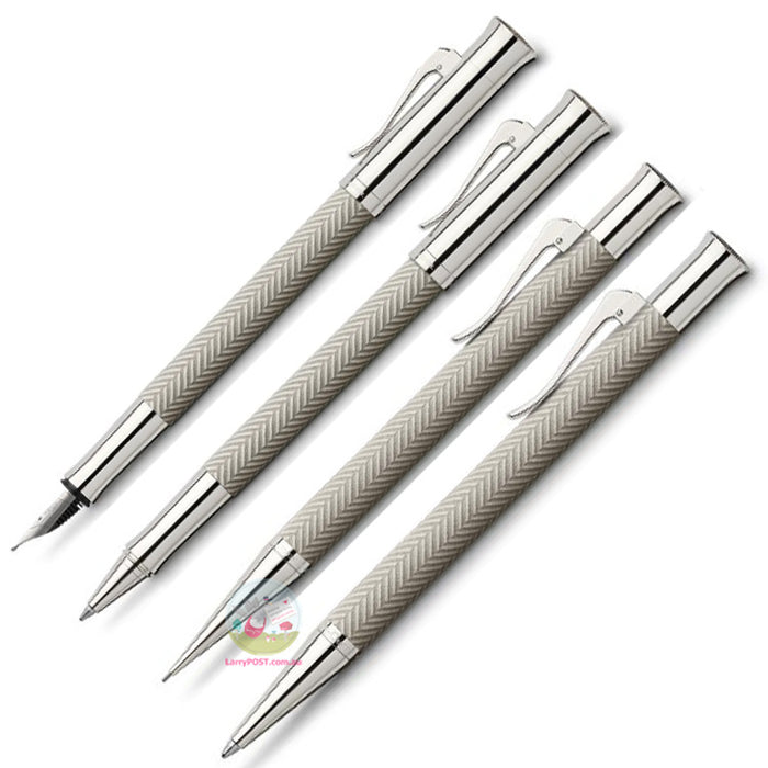 GRAF VON FABER-CASTELL Guilloche Ciselé - Light Grey - Propelling Ball Pen