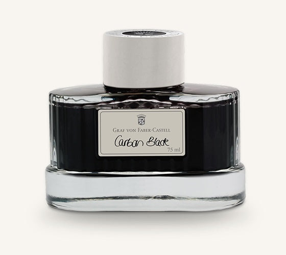 GRAF VON FABER-CASTELL Fountain Pen Ink Bottle 75mL - Carbon Black