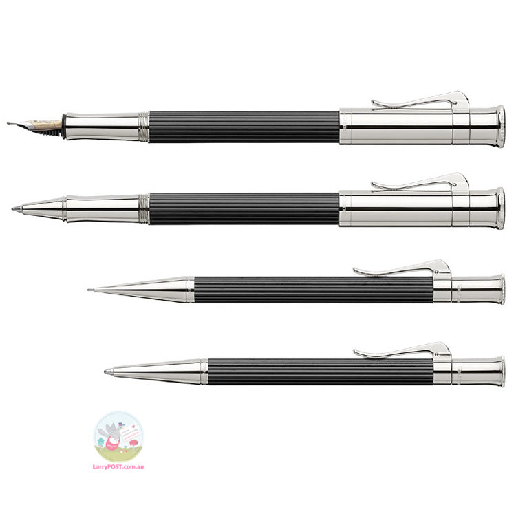 GRAF VON FABER-CASTELL Classic Ebony Fountain Pen (& converter) - Fine Nib