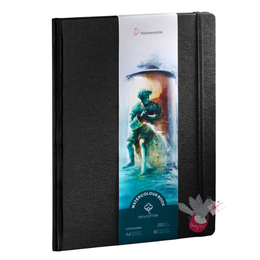 HAHNEMUEHLE 100% Cotton Watercolour Sketchbook - 250gsm - 60 pages - A4 Portrait