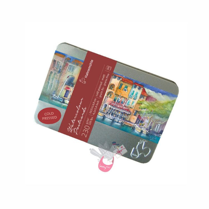 HAHNEMUEHLE Watercolour Postcards - 230gsm/Cold Press - 10.5 x 14.8cm  - 30 Sheets