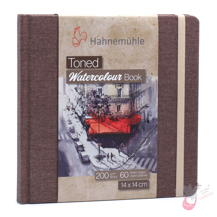 HAHNEMUHLE Toned (Tan) Watercolour Sketchbook - 200gsm - 60 pages - Square