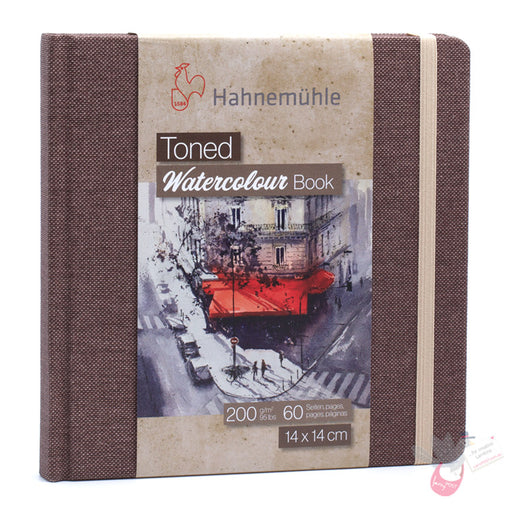 HAHNEMUHLE Toned (Tan) Watercolour Sketchbook - 200gsm - 60 pages - Square