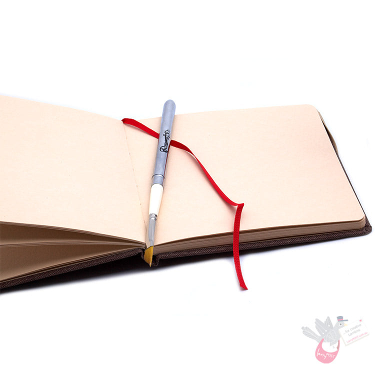 HAHNEMUEHLE Toned Watercolour Sketchbook - 200gsm - 60 pages - Square - Tan