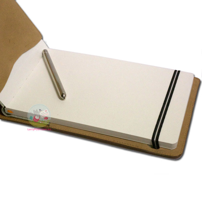 HAND-BOOK JOURNAL CO - Travelogue Series - Watercolour Journal (200gsm) - A5 Landscape (13 x 21cm) - Grey Linen