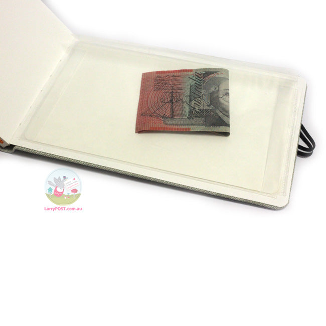 HAND-BOOK JOURNAL CO - Travelogue Series - Watercolour Journal (200gsm) - A5 Landscape (13 x 21cm) - Grey Linen