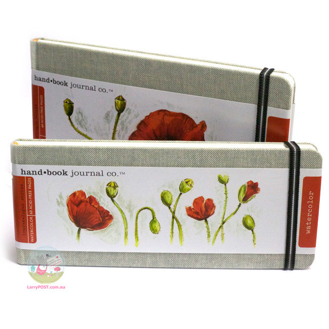 HAND-BOOK JOURNAL CO - Travelogue Series - Watercolour Journal (200gsm) - Insta Square (8.25 x 8.25" / 21 x 21cm) - Grey Linen