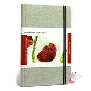 HAND-BOOK JOURNAL CO - Travelogue Series - Watercolour Journal (200gsm) - (5.25 x 8.25" / 13.3 x 21cm) - Grey Linen