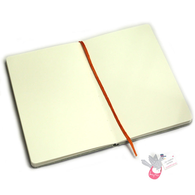 HAND-BOOK JOURNAL CO - Travelogue Series - Watercolour Journal (200gsm) - A5 Portrait (5.5 x 8.25" / 14 x 21cm) - Grey Linen