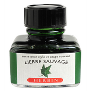 HERBIN "Jewel of Inks" Fountain Pen Ink - 30mL (with pen rest) - Lierre Sauvage (Wild Ivy)