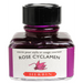 HERBIN "Jewel of Inks" Fountain Pen Ink - 30mL (with pen rest) - Rose Cyclamen