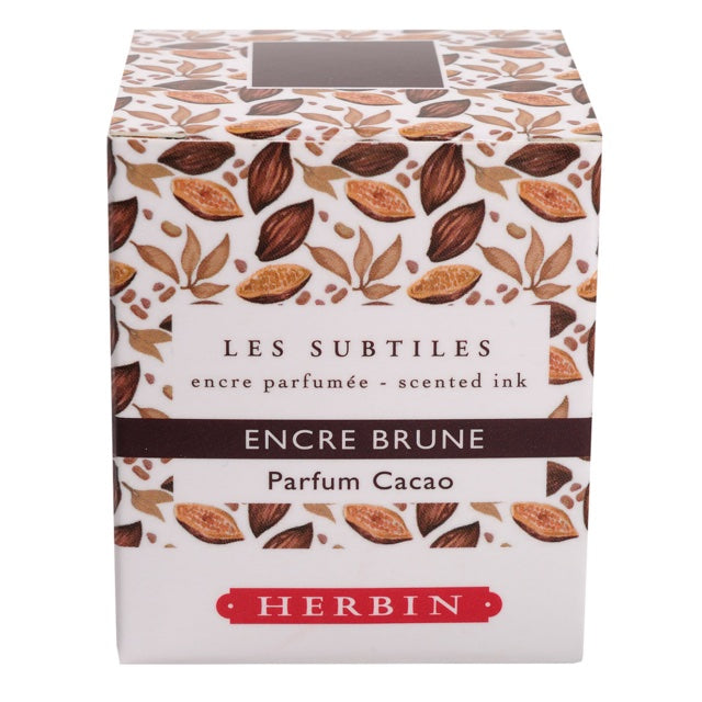 HERBIN Scented Fountain Pen Ink - 30mL (with pen rest) - Brown/Cacao (Coffee)
