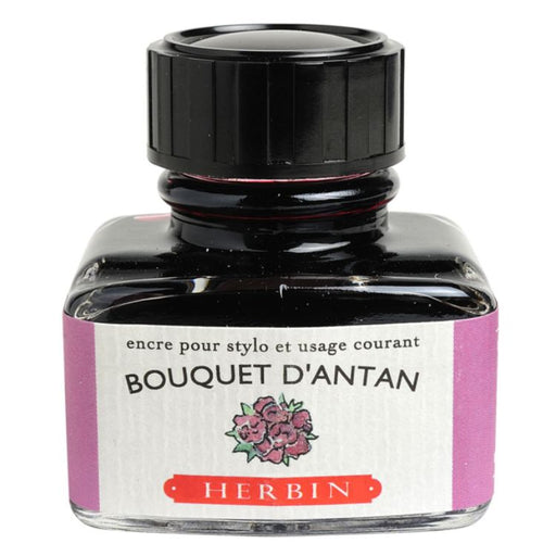 HERBIN "Jewel of Inks" Fountain Pen Ink - 30mL (with pen rest) - Bouquet D'Antan (Bouquet of Yesteryear)