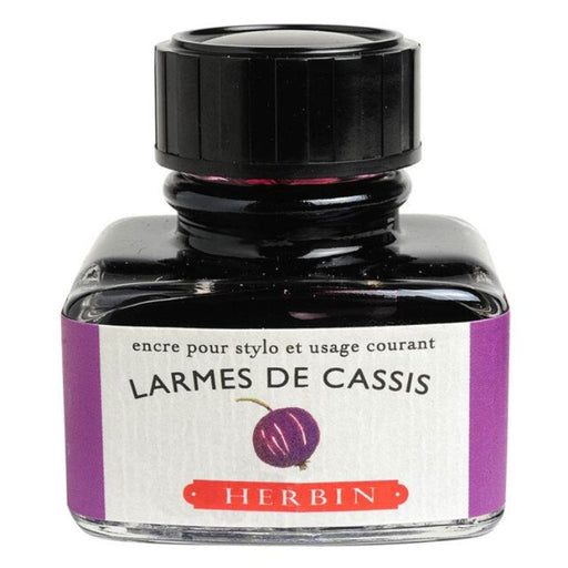 HERBIN "Jewel of Inks" Fountain Pen Ink - 30mL (with pen rest) - Lames De Cassis (Blackcurrant)