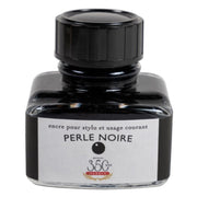 HERBIN "Jewel of Inks" Fountain Pen Ink - 30mL (with pen rest) - Perle Noire (Pearl Black)