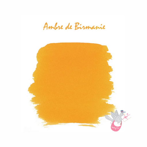 HERBIN "Jewel of Inks" Fountain Pen Ink - 30mL (with pen rest) - Ambre De Birmanie (Burmese Amber)
