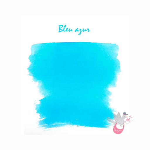 HERBIN "Jewel of Inks" Fountain Pen Ink - 30mL (with pen rest) - Bleu Azur (Azure Blue)