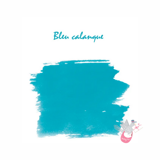 HERBIN "Jewel of Inks" Fountain Pen Ink - 30mL (with pen rest) - Calanque Blue