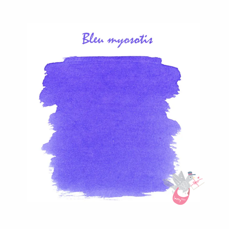 HERBIN "Jewel of Inks" Fountain Pen Ink - 30mL (with pen rest) - Bleu Myosotis (Forget-Me-Not)