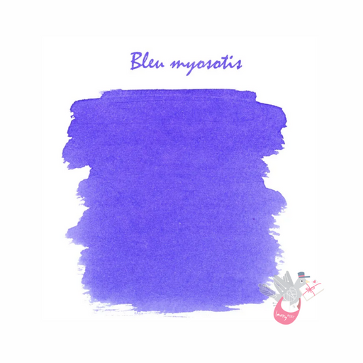 HERBIN "Jewel of Inks" Fountain Pen Ink - 30mL (with pen rest) - Bleu Myosotis (Forget-Me-Not)