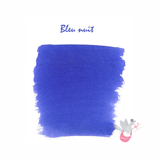 HERBIN "Jewel of Inks" Fountain Pen Ink - 30mL (with pen rest) - Bleu Nuit (Night Blue)