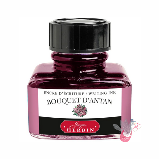 HERBIN "Jewel of Inks" Fountain Pen Ink - 30mL (with pen rest) - Bouquet D'Antan (Bouquet of Yesteryear)