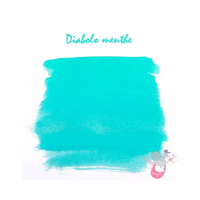 HERBIN "Jewel of Inks" Fountain Pen Ink - 30mL (with pen rest) - Diabolo Menthe (Mint Green)
