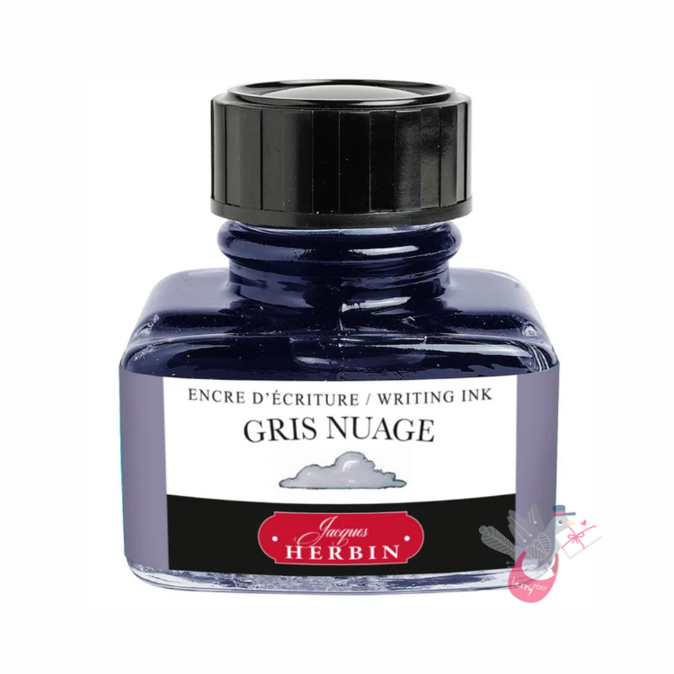 HERBIN "Jewel of Inks" Fountain Pen Ink - 30mL (with pen rest) - Diabolo Menthe (Mint Green)