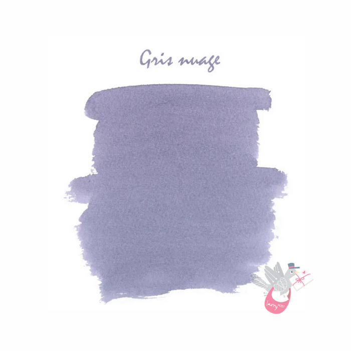 HERBIN "Jewel of Inks" Fountain Pen Ink - 30mL (with pen rest) - Gris Nuage (Grey Cloud)