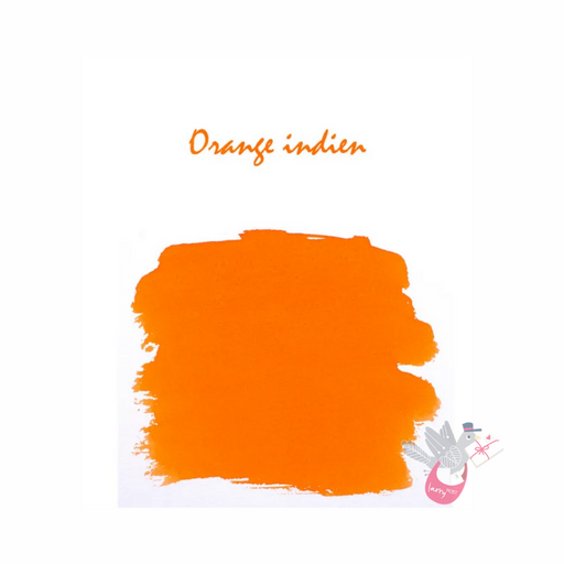 HERBIN "Jewel of Inks" Fountain Pen Ink - 30mL (with pen rest) - Orange Indien (Indian Orange)