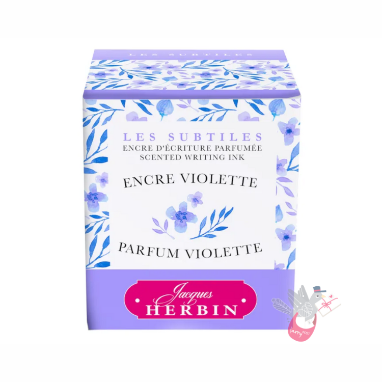 HERBIN Scented Fountain Pen Ink - 30mL (with pen rest) - Violet