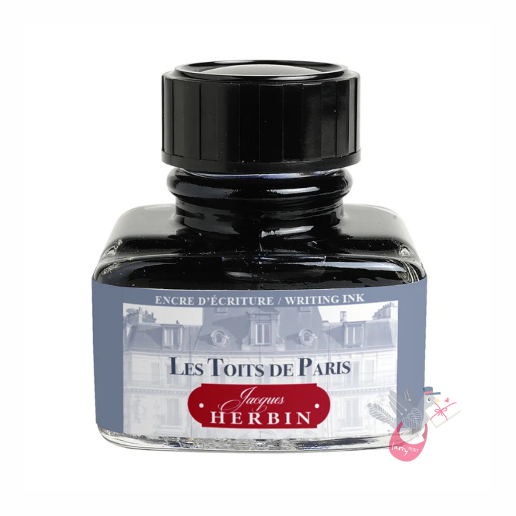 HERBIN "Les Couleurs de Paris" Fountain Pen Ink - 30mL - Les Toits de Paris (Paris Grey Roof)