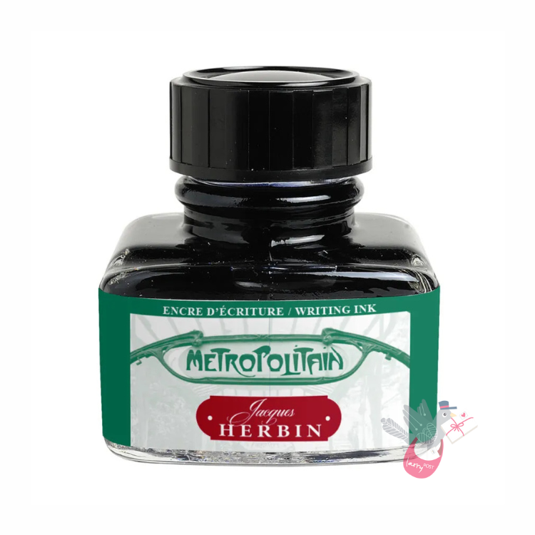 HERBIN "Les Couleurs de Paris" Fountain Pen Ink - 30mL - Metropolitain (Metro Green)