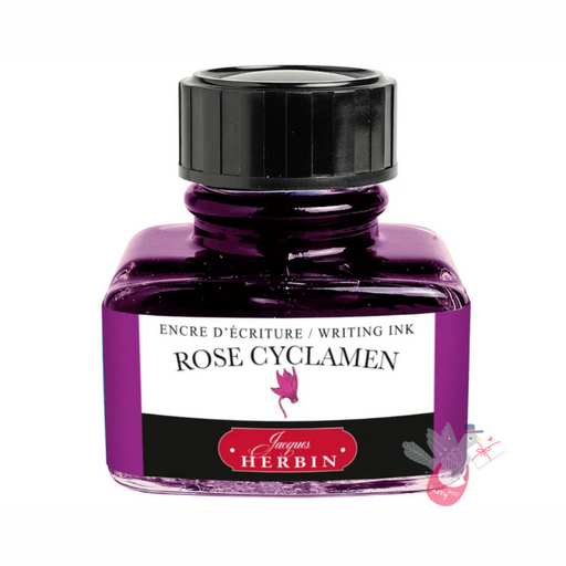 HERBIN "Jewel of Inks" Fountain Pen Ink - 30mL (with pen rest) - Rose Tendresse
