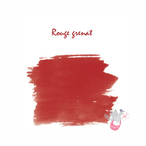 HERBIN "Jewel of Inks" Fountain Pen Ink - 30mL (with pen rest) - Rouge Grenat (Garnet Red)