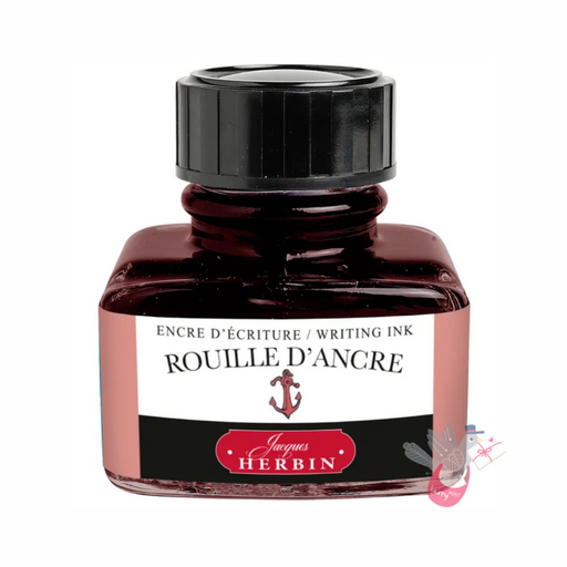 HERBIN "Jewel of Inks" Fountain Pen Ink - 30mL (with pen rest) - Rouille d'Ancre  (Anchor Rust)