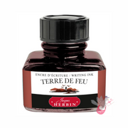 HERBIN "Jewel of Inks" Fountain Pen Ink - 30mL (with pen rest) - Terre De Feu (Land of Fire)